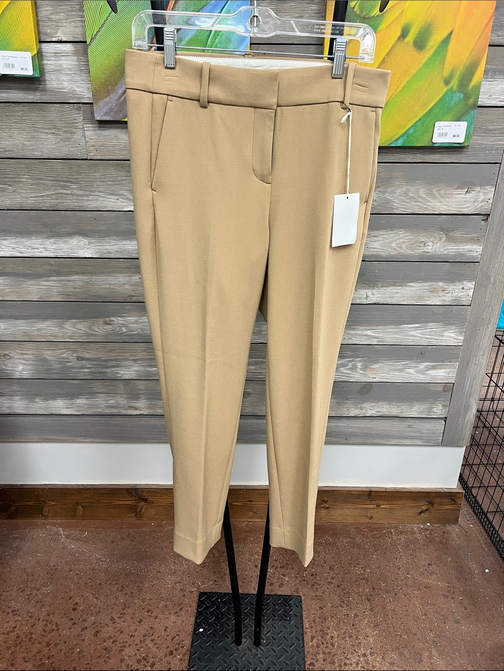 J. Crew Tailored Slim Trousers in Camel
